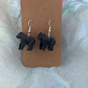 Gorilla earrings